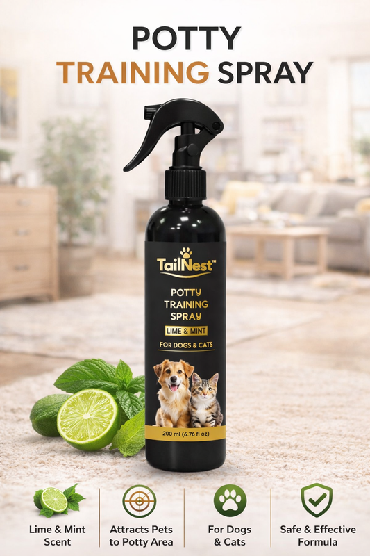 🐾 TailNest Potty Training Spray (Lime & Mint)
