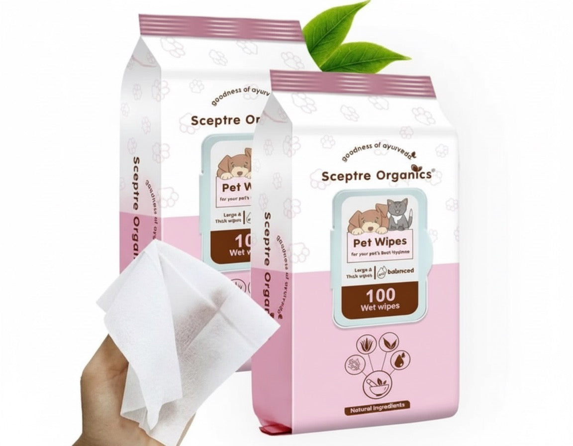 Tailnest Pet Wet Wipes – Gentle Cleansing Wet Wipes for Dogs & Cats (Alcohol-Free)