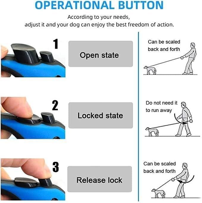 Tailnest™ 500 cm Dog & Cat Strap Leash (Multicolor)