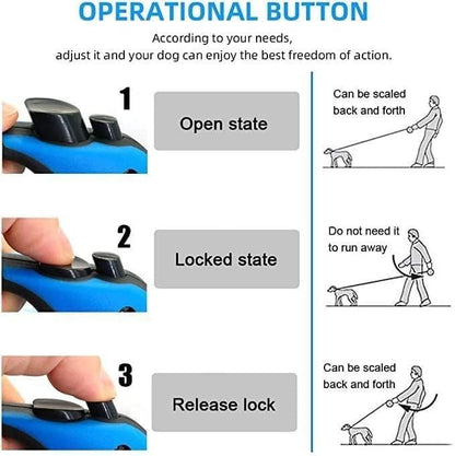 Tailnest™ 500 cm Dog & Cat Strap Leash (Multicolor)