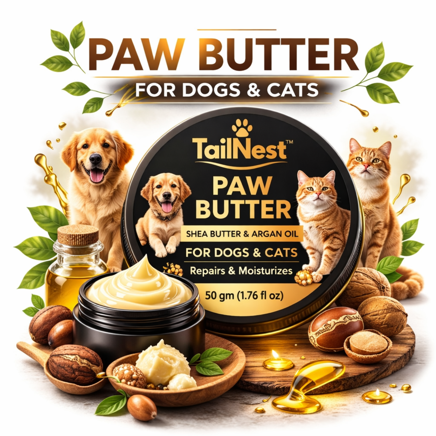 TailNest™ Paw Butter for Dogs & Cats