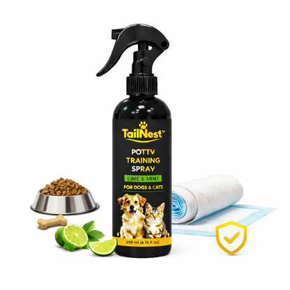🐾 TailNest™ Potty Training Spray (Lime & Mint)
