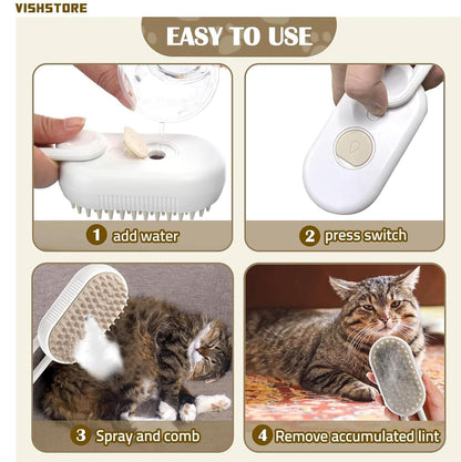 TailNest SteamCare™ Grooming Brush