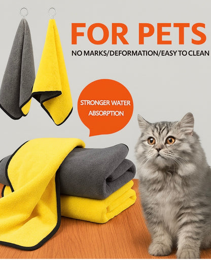Tailnest™ UltraSoft Pet Drying Towel – Quick Dry, Super Absorbent