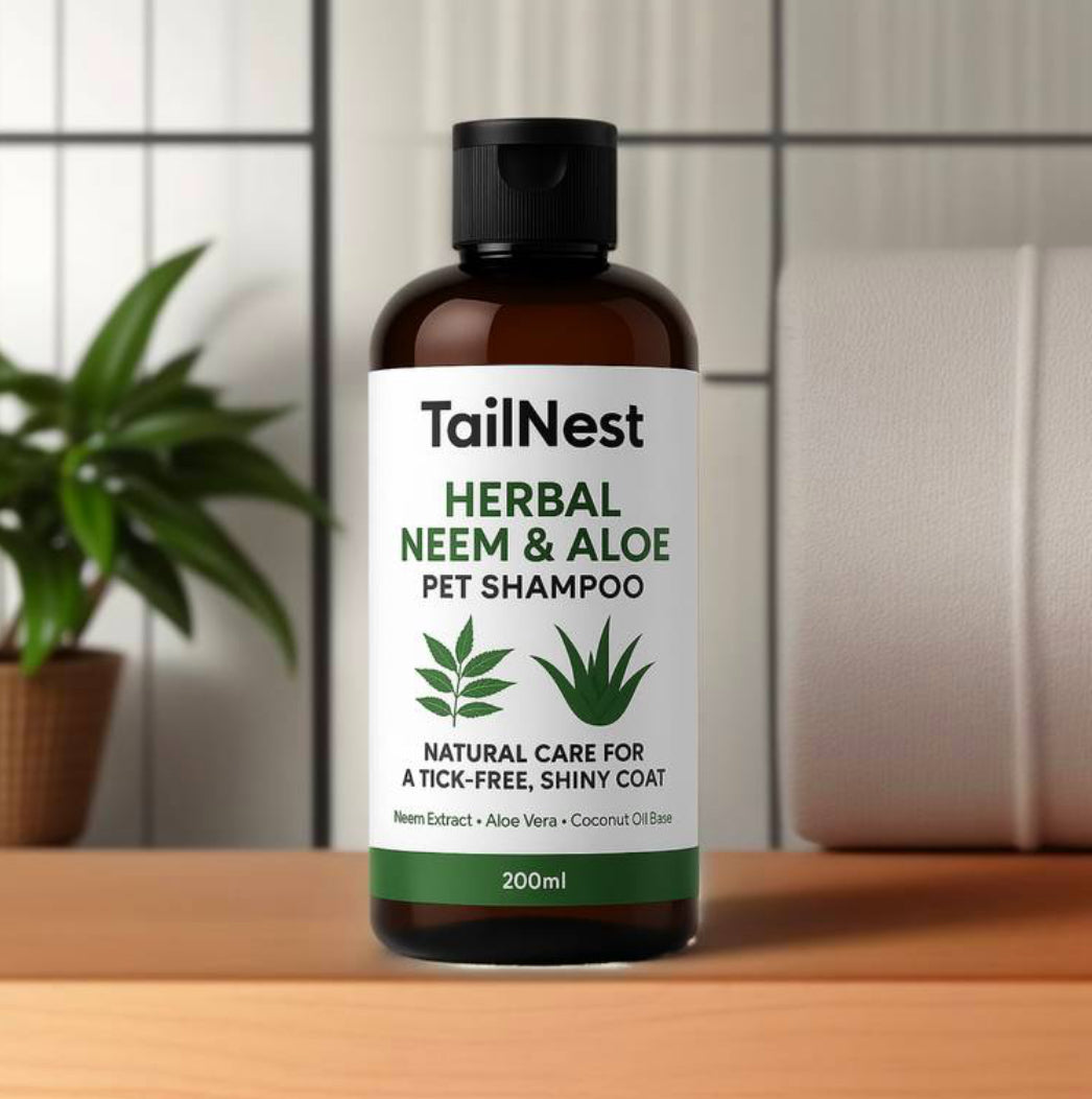 TailNest Herbal Neem & Aloe Pet Shampoo