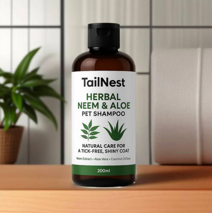 TailNest Herbal Neem & Aloe Pet Shampoo