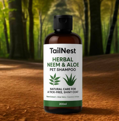 TailNest Herbal Neem & Aloe Pet Shampoo