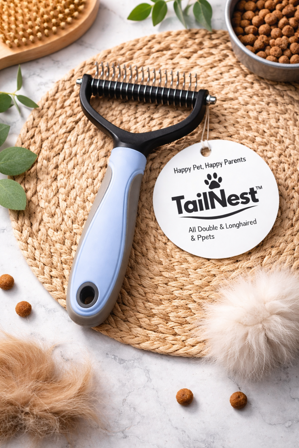 TailNest™ Daily Groom Hair Brush