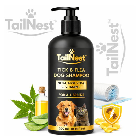 TailNest Herbal Neem & Aloe Pet Shampoo