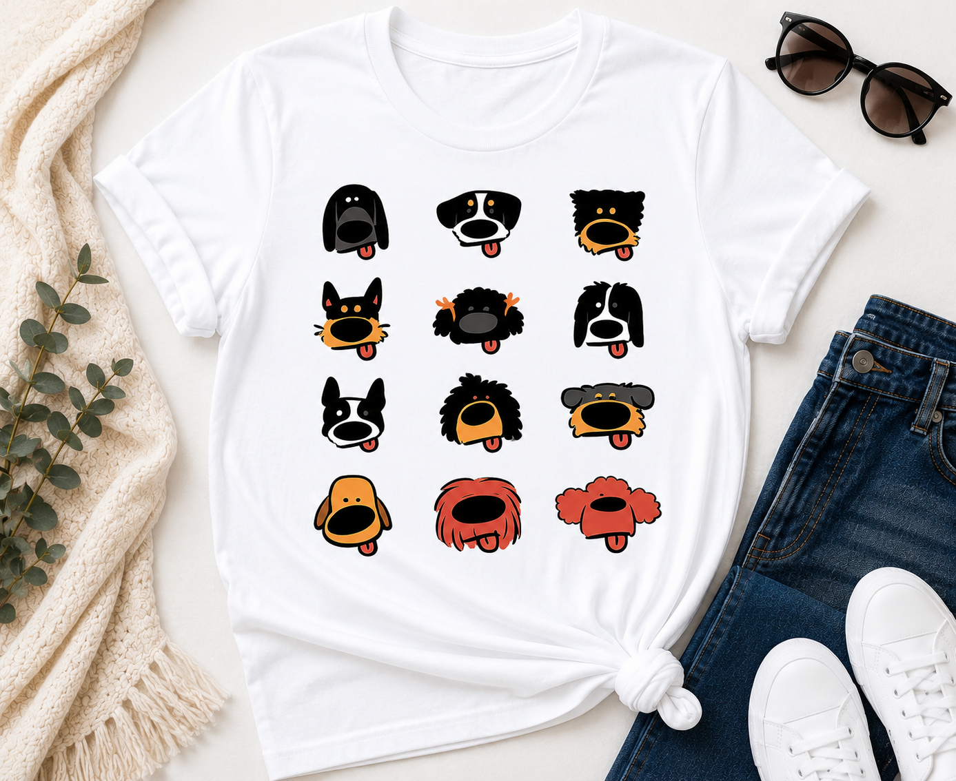 Dog Collection Unisex Oversized Classic T-Shirt